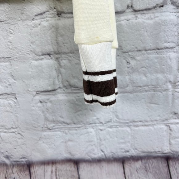 Ralph Lauren Golf Ivory & Brown Stretch Cotton Full Zip Jacket Size XL - Picture 5 of 8